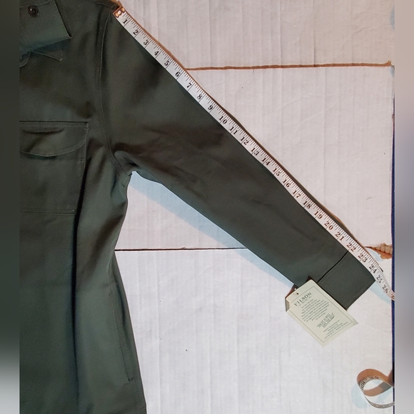 CC FILSON ANTIQUE TIN JAC-SHIRT OTTER ARMY GREEN MADE IN USA OUTDOORS - Picture 7 of 7